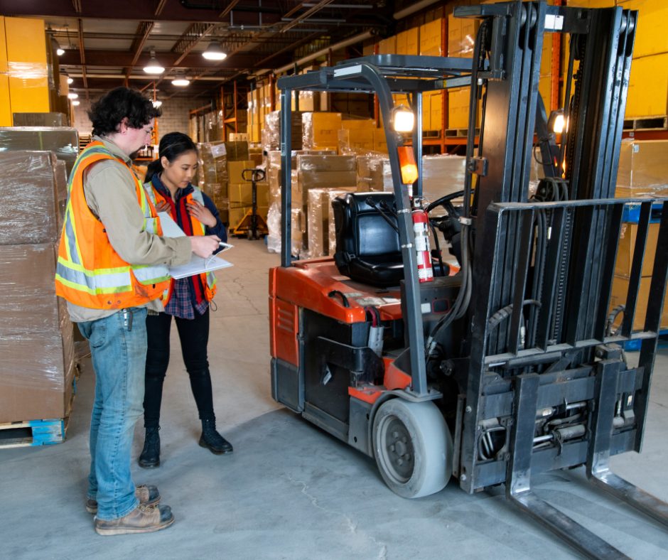 employee training about forklift